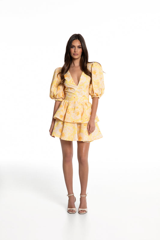 Laura dress in yellow