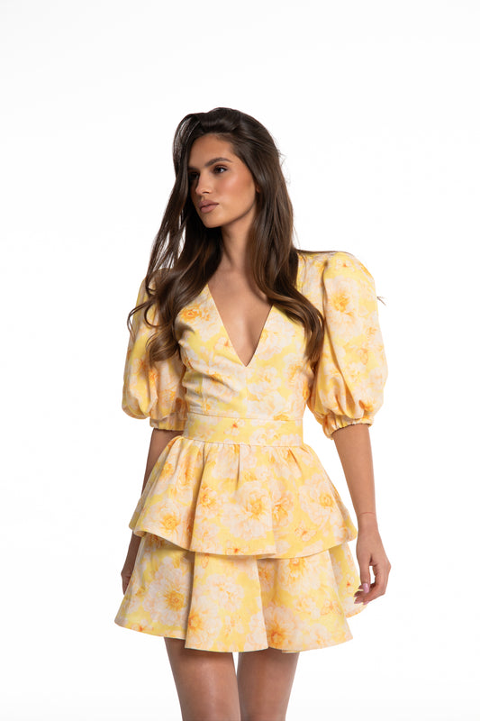 Laura dress in yellow