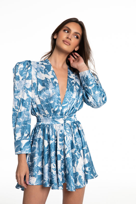 Nini mini dress in blue